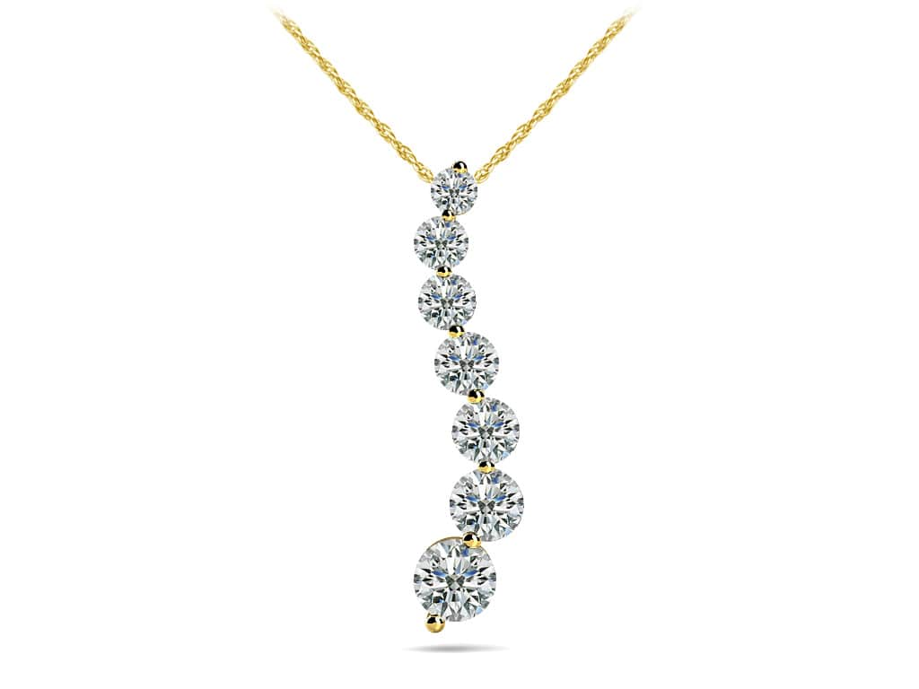 Classic Diamond Journey Necklace